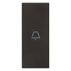 VIMAR - TASTO 1M ASSIALE SIMBOLO CAMPANELLO NERO