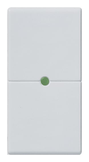 VIMAR - Tasto Neutro Pulsante Basculante Silver - Ricambio Intercambiabile Modulo 1M