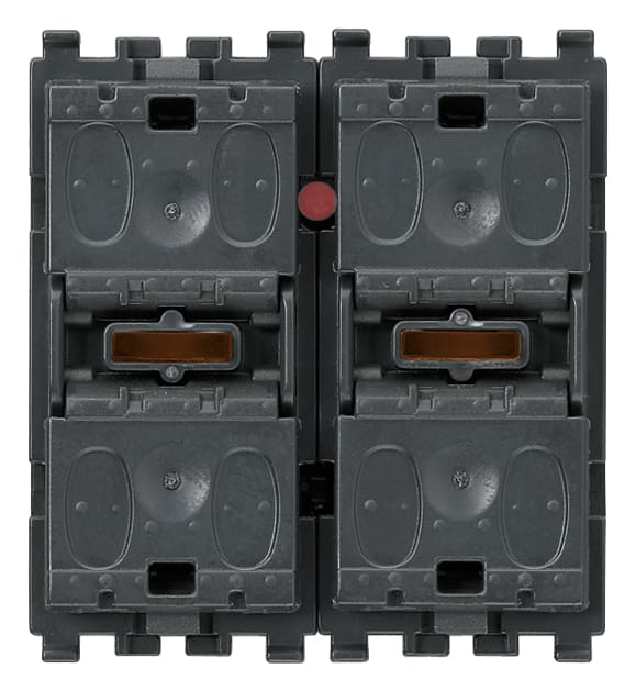 VIMAR - Ricambio Pulsanti Basculanti e Attuatore per Tapparella con Uscita a Relè, Compatibile con Motore 0,6-2A 120-230V~ e Tasti Intercambiabili