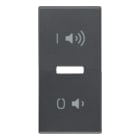 VIMAR - Tasto 1M Simboli On/Off Volume Grigio - Ricambio Intercambiabile Modulo, Regolazione Pulsanti Basculanti