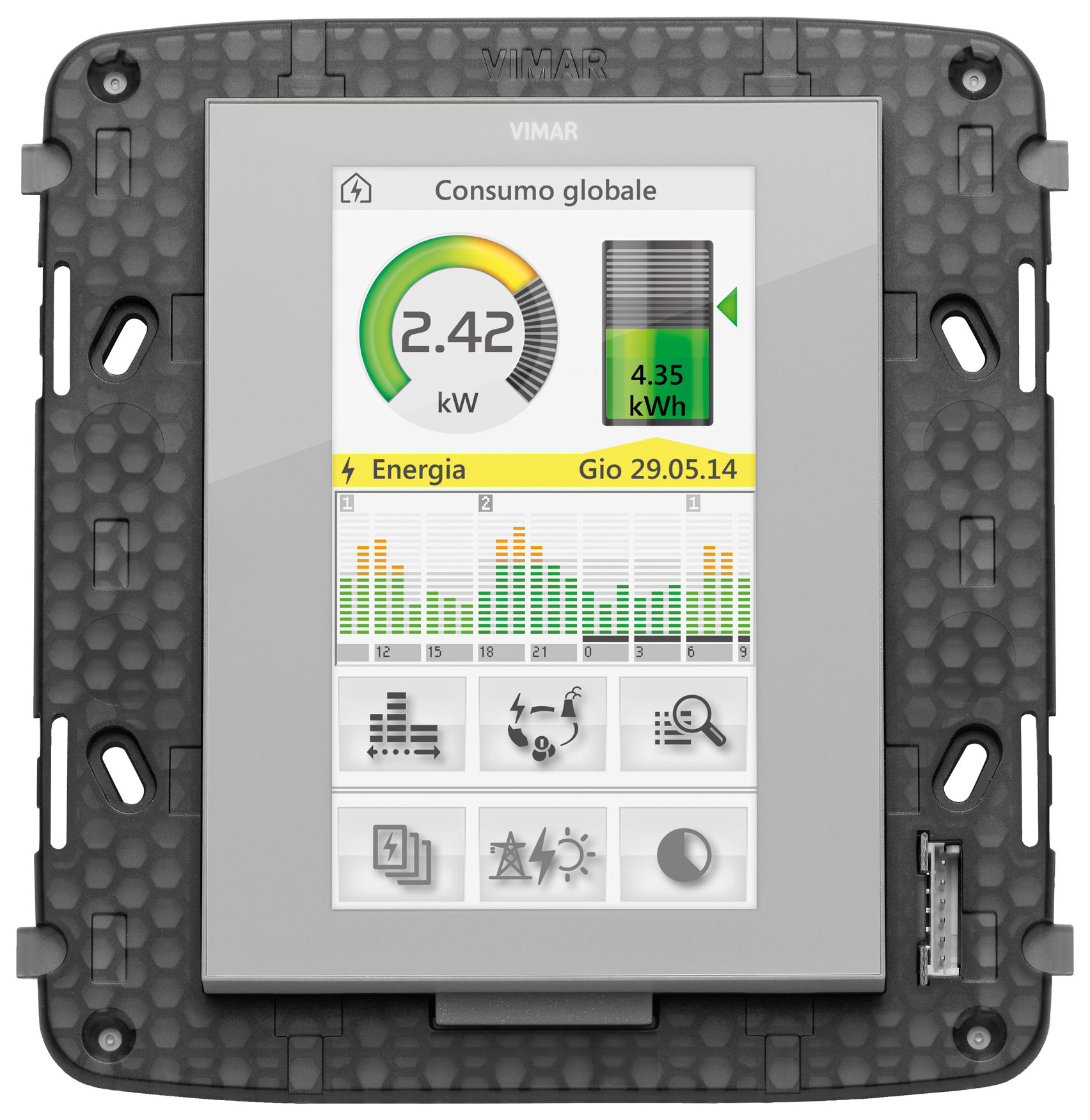 VIMAR - TOUCHSCREEN DOMOTICO 4,3 FULLFLAT NEUTRO