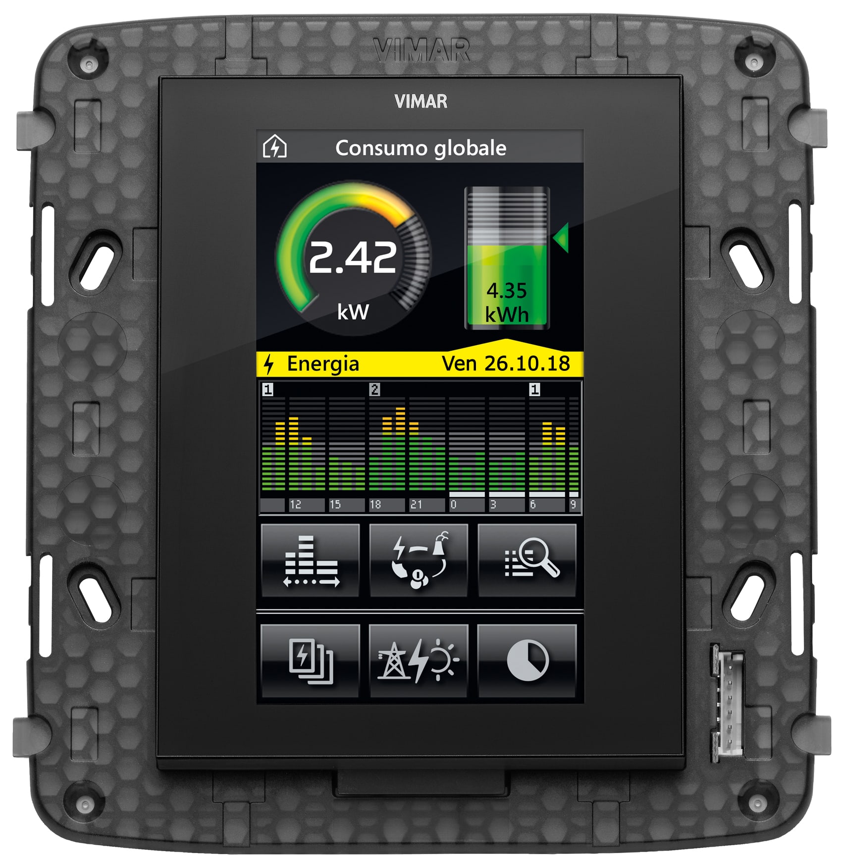 VIMAR - TOUCHSCREEN DOMOTICO 4,3 FULLFLAT GRIGIO