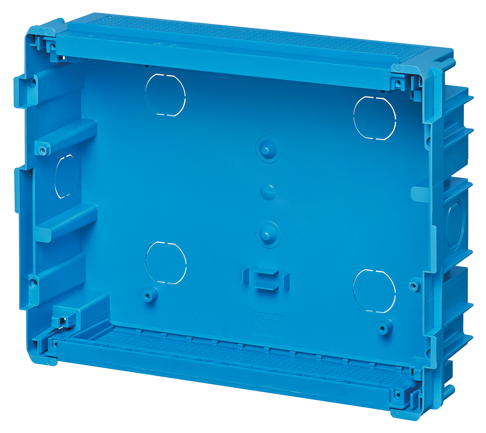VIMAR - Scatola da Incasso Estetico 12 Moduli Azzurro per Pareti in Muratura 316x238x80