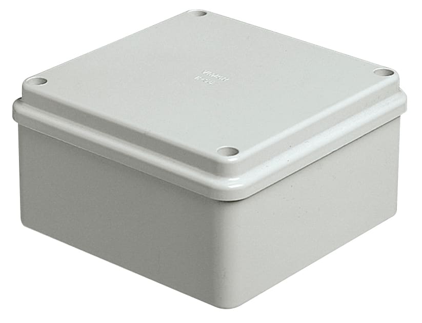 VIMAR - Scatola Derivazione Parete IP56 100x100x50mm Acciaio Inox Grigio RAL 7035