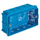 VIMAR - Scatola da Incasso Rettangolare 4 Moduli Azzurro per Pareti in Muratura con Resistenza al Calore 650°C