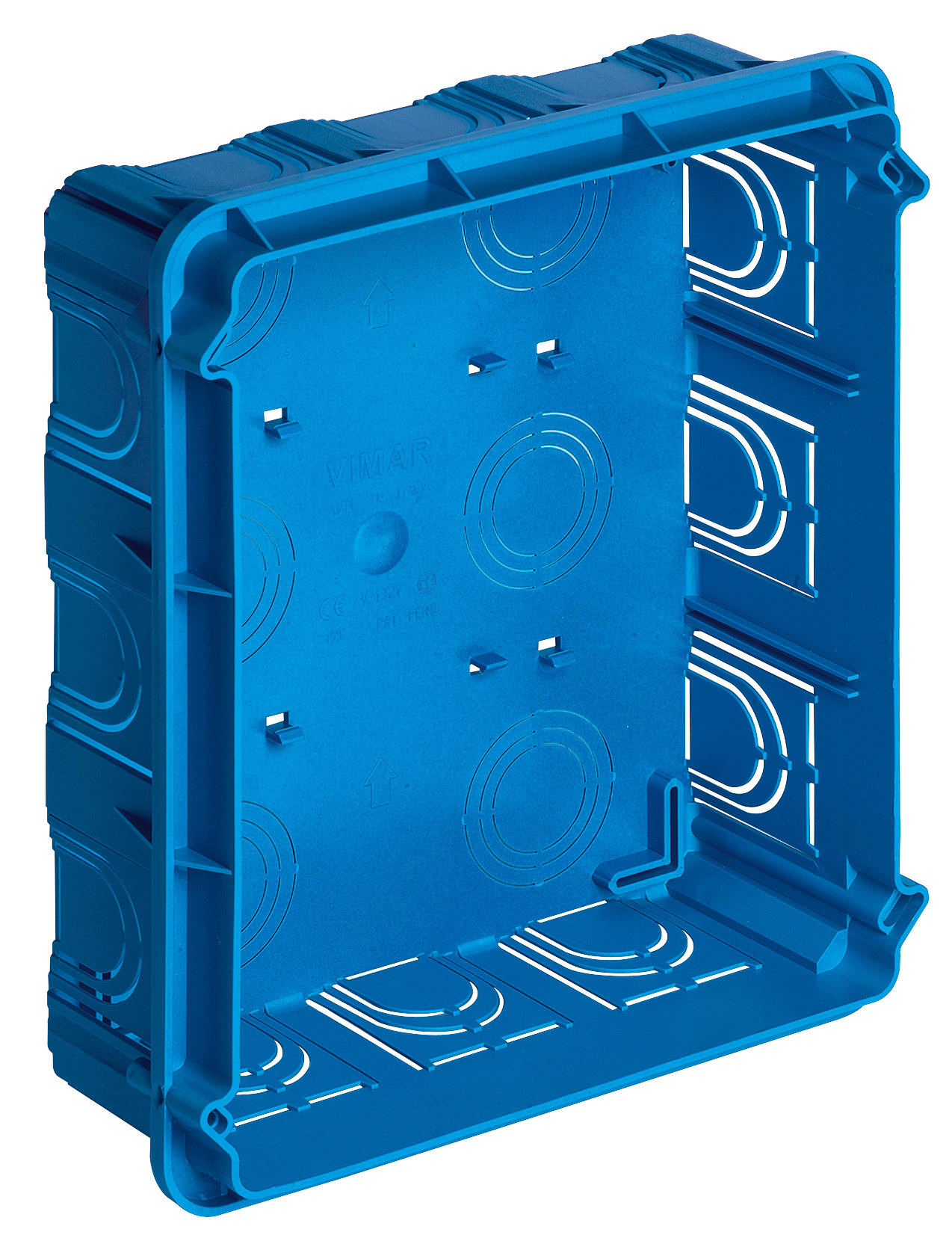 VIMAR - Scatola da Incasso Rettangolare 18/21 Moduli Azzurro per Pareti in Muratura Gw 650°C