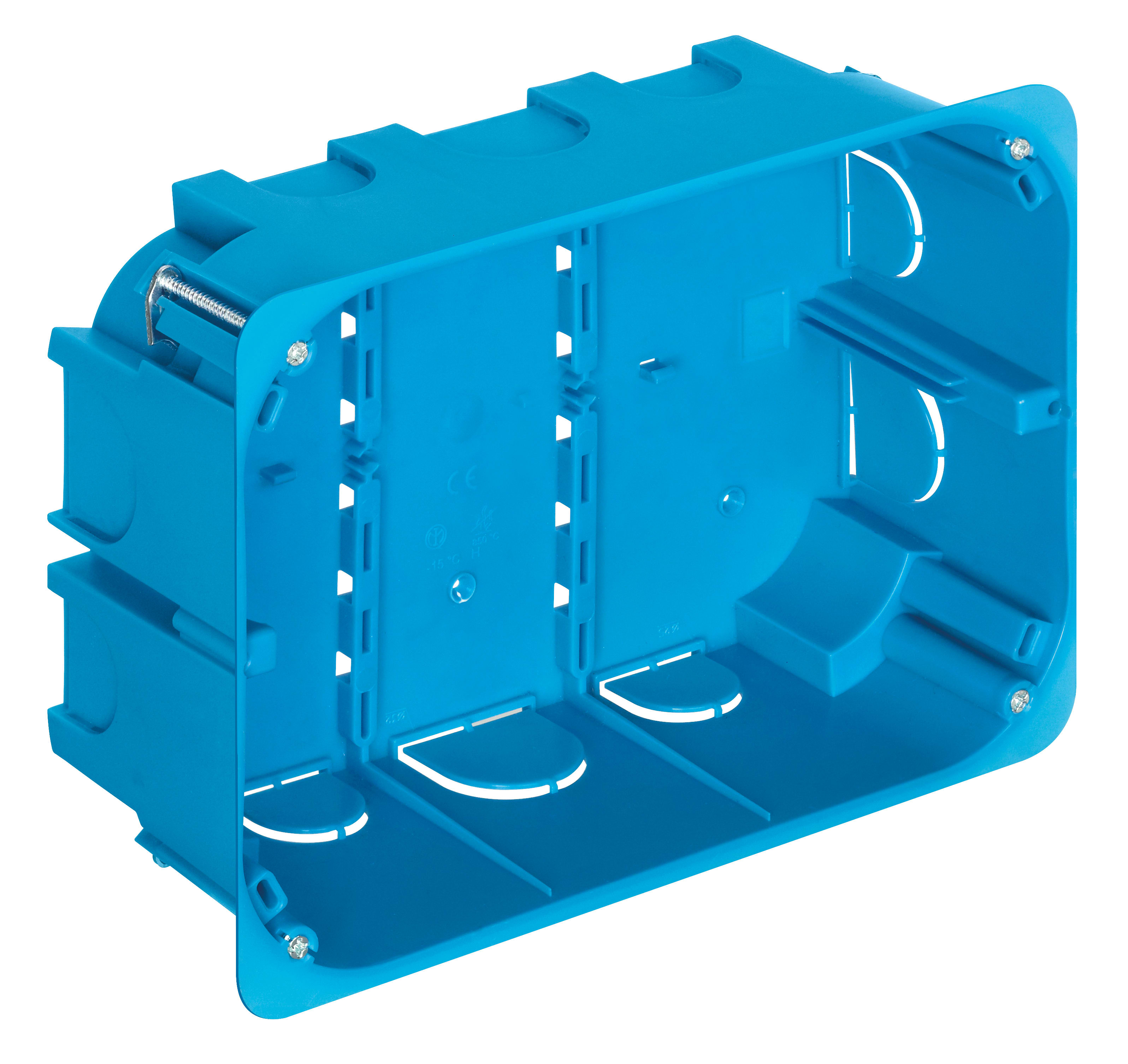 VIMAR - Scatola Multifunzione 12-14M per Pareti Leggere, Azzurro Gw 850°C