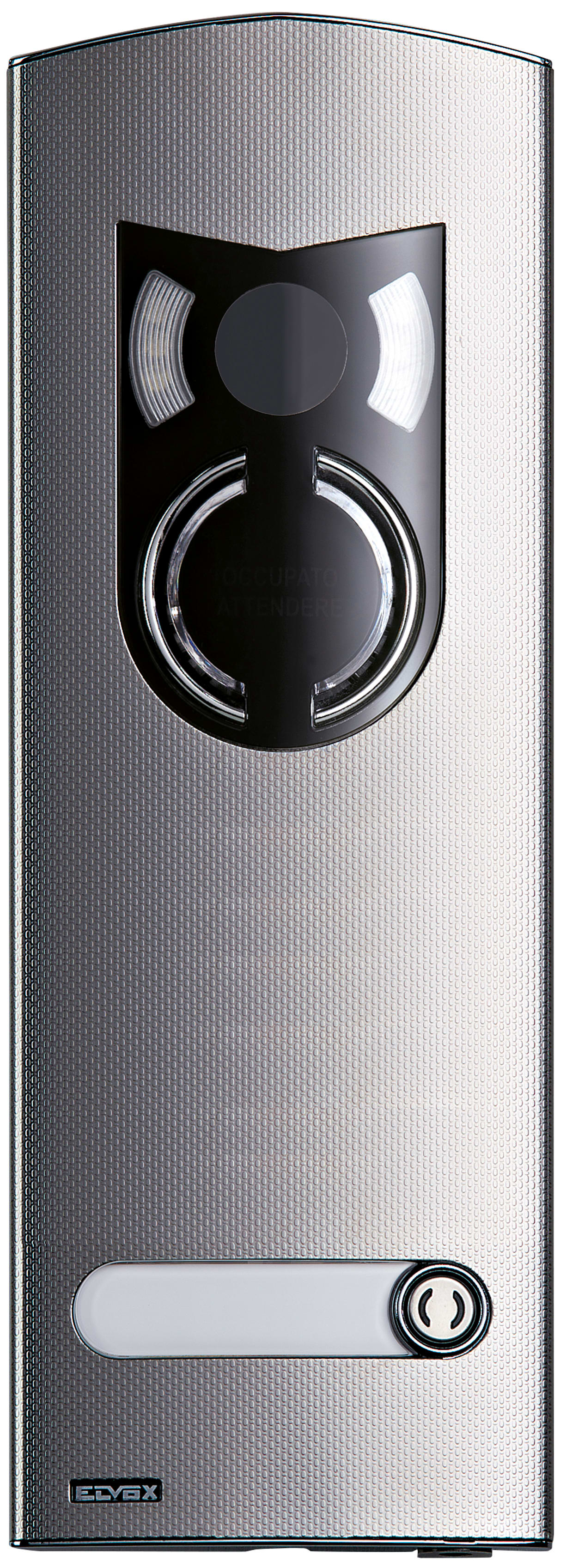 VIMAR - Placca A/V 2M Ik10 1 Tasto Acciaio - Moduli Placca Audio Video Acciaio Inox 1221