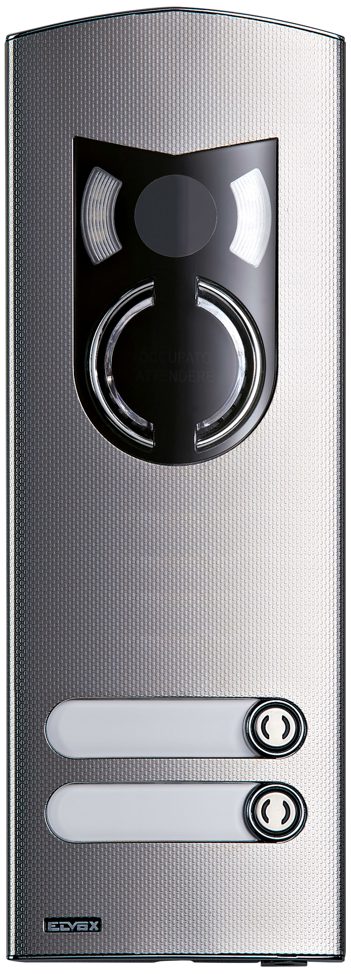 VIMAR - Placca A/V 2M Ik10 2 Tasti Acciaio Inox - Moduli Audio Video 2 Tasti