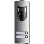 VIMAR - Placca A/V 2M Ik10 2 Tasti Acciaio Inox - Moduli Audio Video 2 Tasti 1222