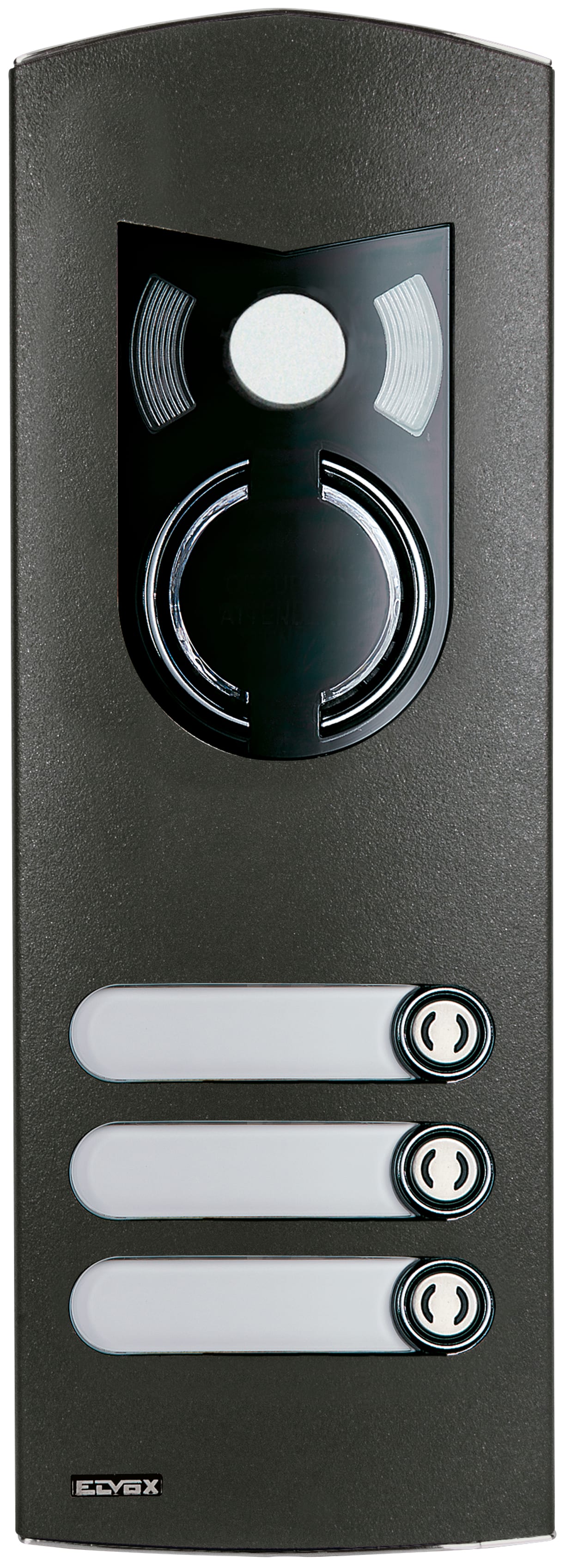 VIMAR - Placca A/V 2M Ik10 3 Tasti Grigio Sablé - Moduli Audio Video 3 Tasti