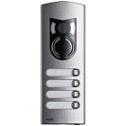 VIMAR - Placca A/V 2M Ik10 Acciaio Inox 4 Tasti Moduli Audio Video 1224