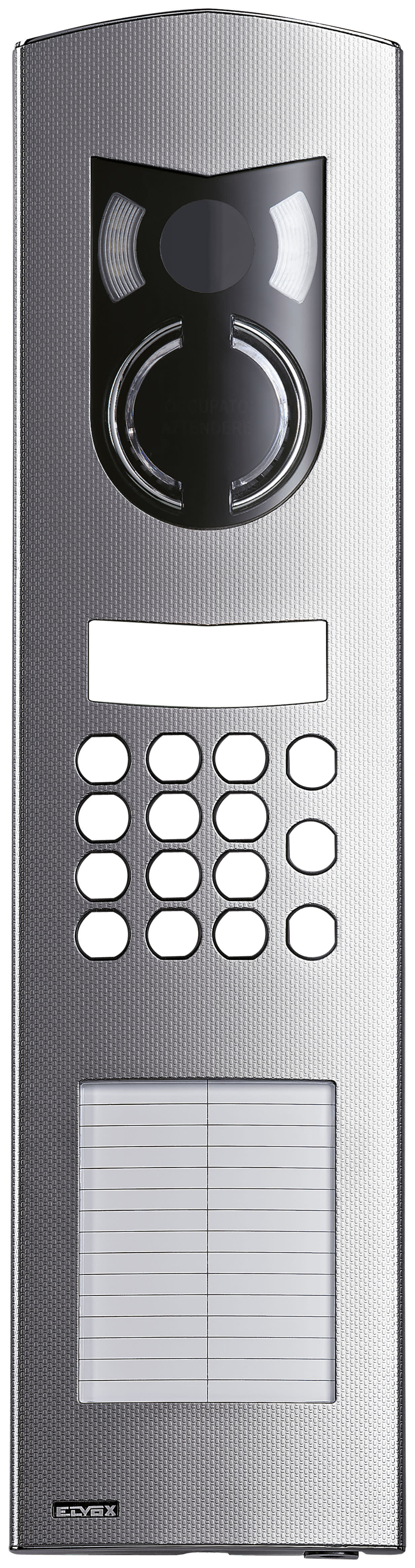 VIMAR - Placca 3M per tastiera e cartello acciaio, audio video 3 moduli, unità elettroniche alfanumerica, digibus, cartello 15 nomi, illuminazione inox