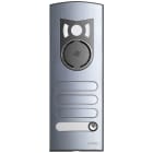 VIMAR - Placca A/V 2M 1 Tasto E 3 Copriforo Alluminio Anodizzato Elettrolucidato