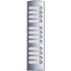 VIMAR - PLACCA SUPPL. 3M 12 TASTI ALLUMINIO