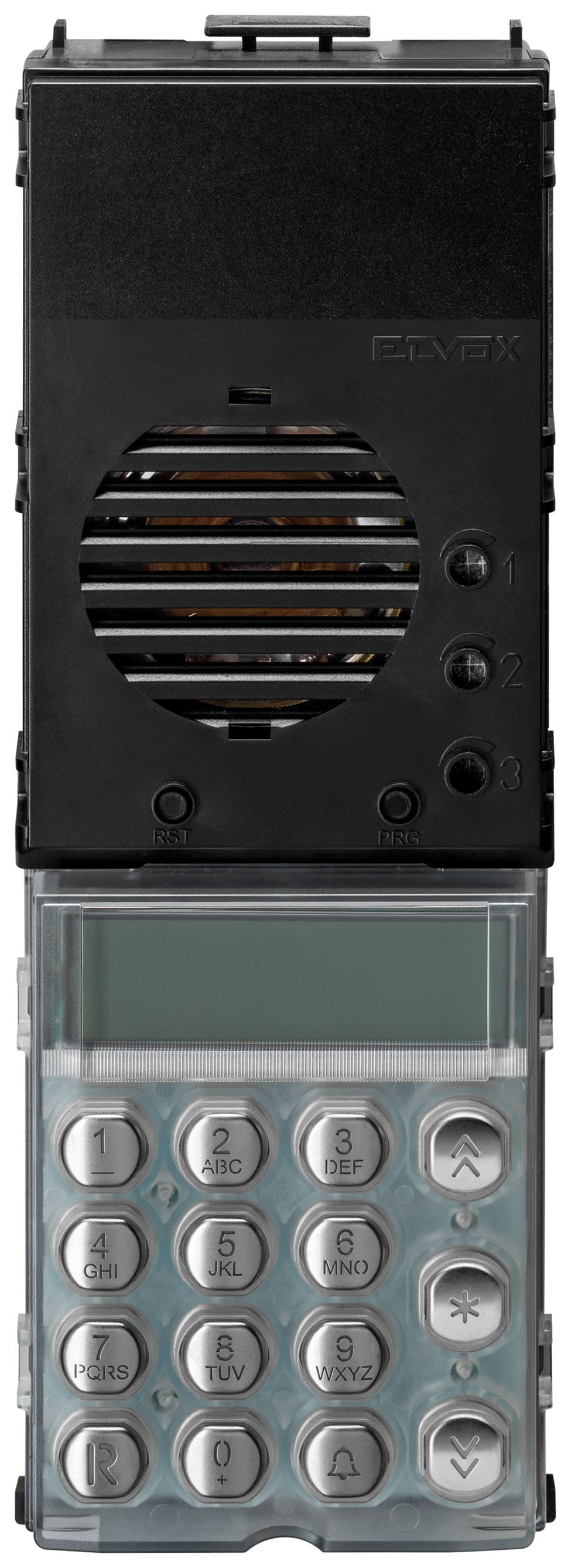 VIMAR - Unità Elettronica 2F+ con Tastiera Acciaio e Display LED, 6400 Posti Interni, Telecamera TVCC, Retroilluminazione LED Bianchi, Tasti Acciaio Inox 13A4.B