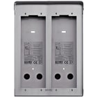 VIMAR - SCATOLA DA PARETE 2 PLACCHE 2M ACCIAIO