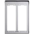 VIMAR - CORNICE PER 2 PLACCHE 2M ACCIAIO