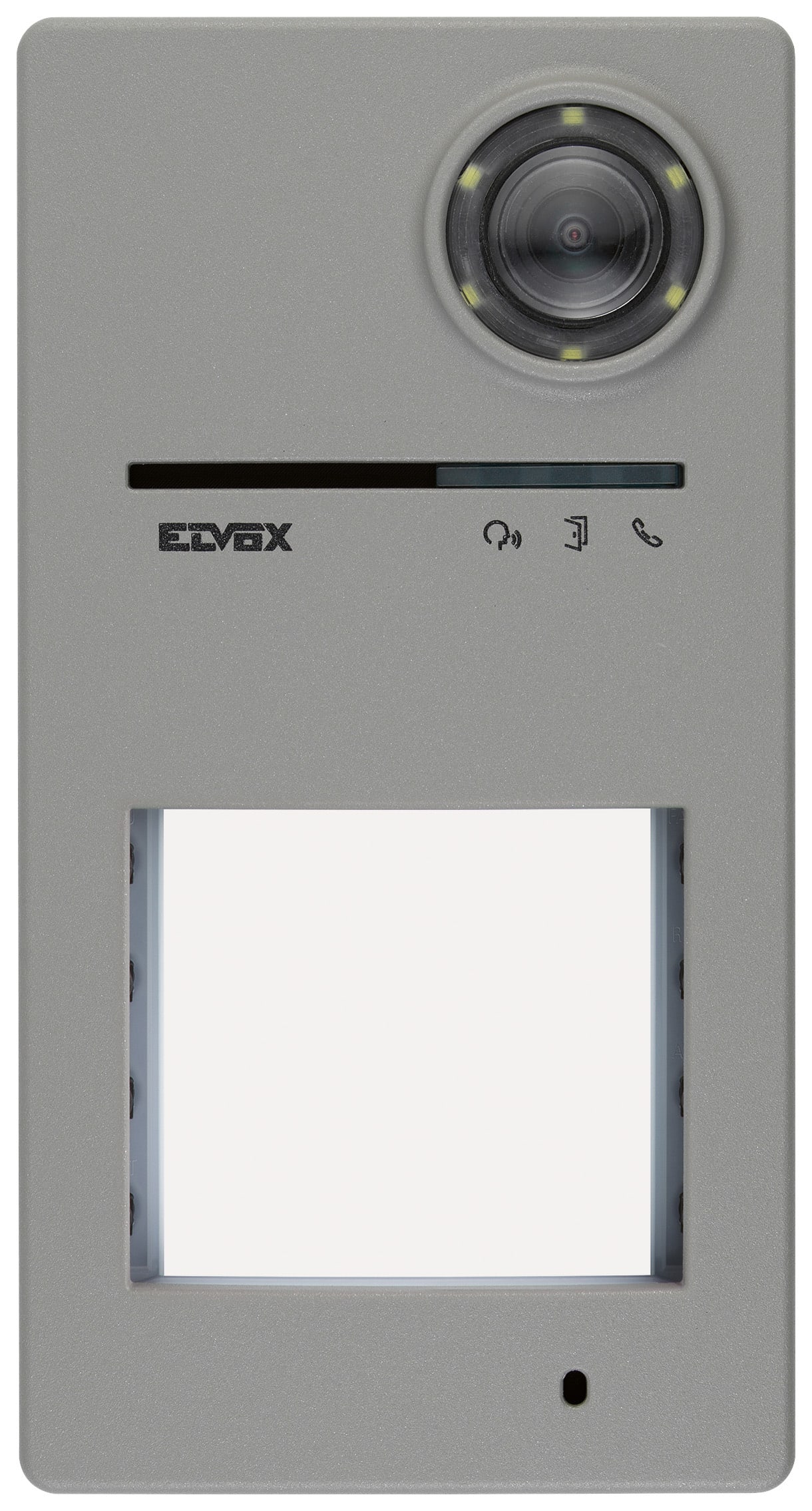 VIMAR - Targa audio video Due Fili Plus programmabile da app con Bluetooth, controllo accessi RFID, telecamera 130°, 4 pulsanti LED, installazione a parete.