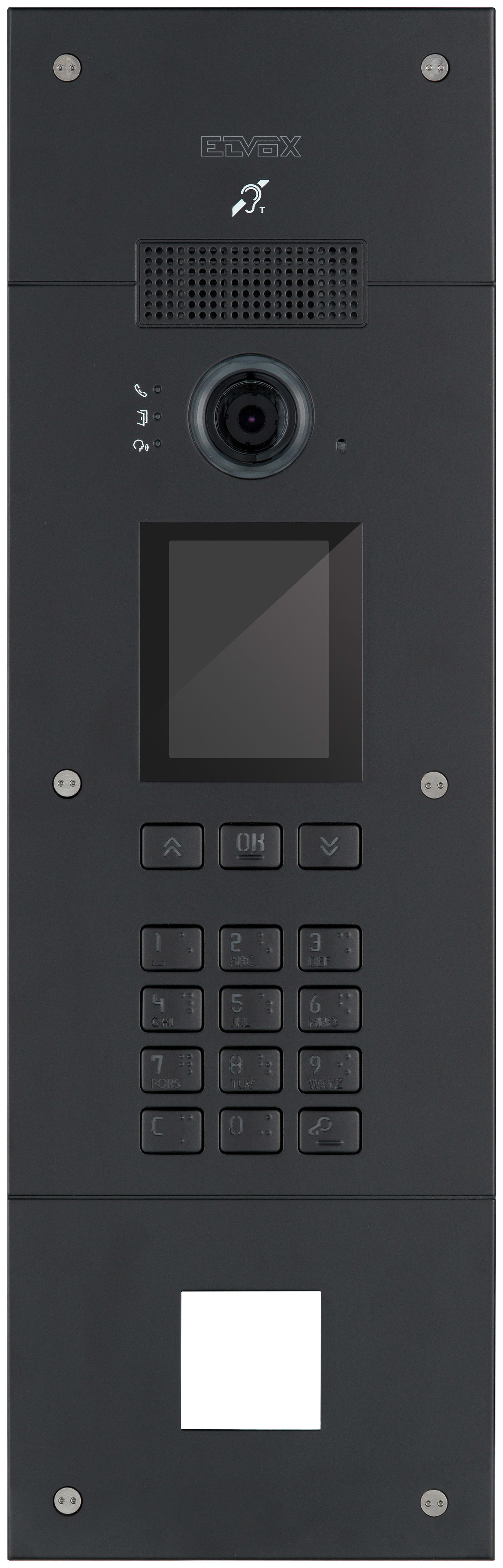 VIMAR - TARGA PIXEL UP A/V IP F.LET.4X4 BLACK P. 40414.08