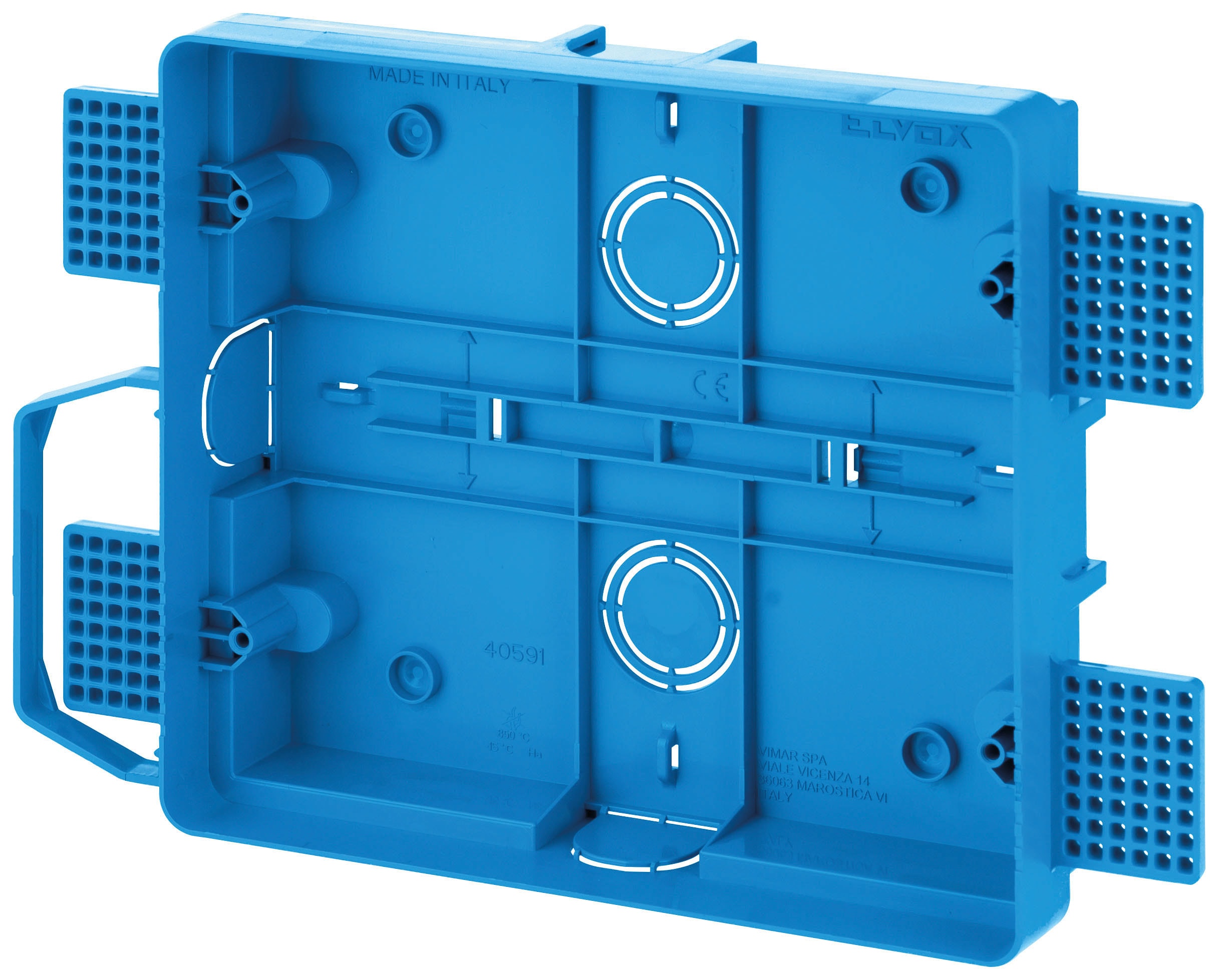 VIMAR - Scatola da Incasso per Videocitofoni Serie Tab 7 Up - Azzurro per Pareti Leggere e Muratura - GW 850°C - Materiale Elettrico