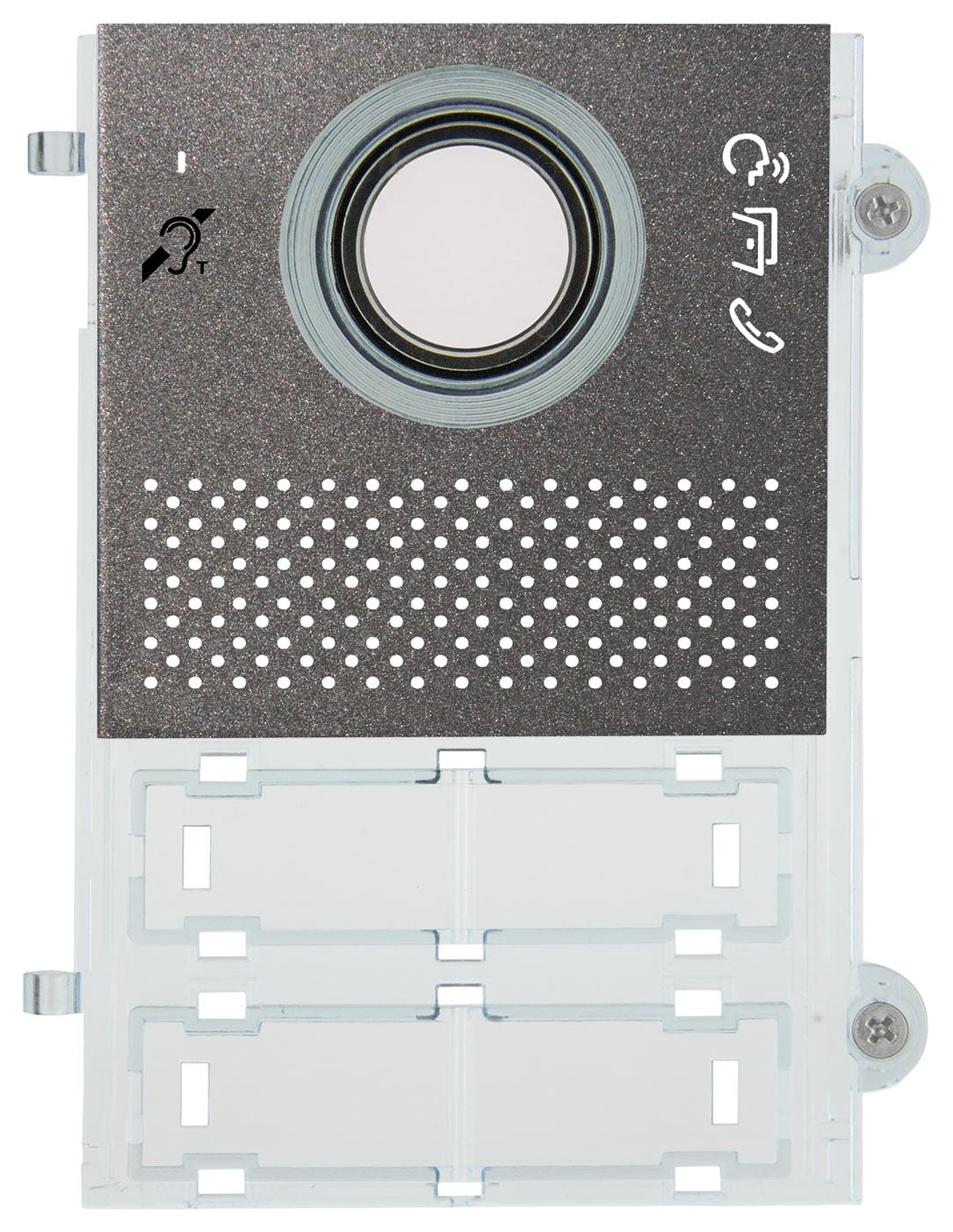 VIMAR - Modulo Frontale A/V Pixel Teleloop Ardesia per Unità Elettronica Due Fili Plus 41005 con Funzione Audiolesi e Simbolo 41105.02