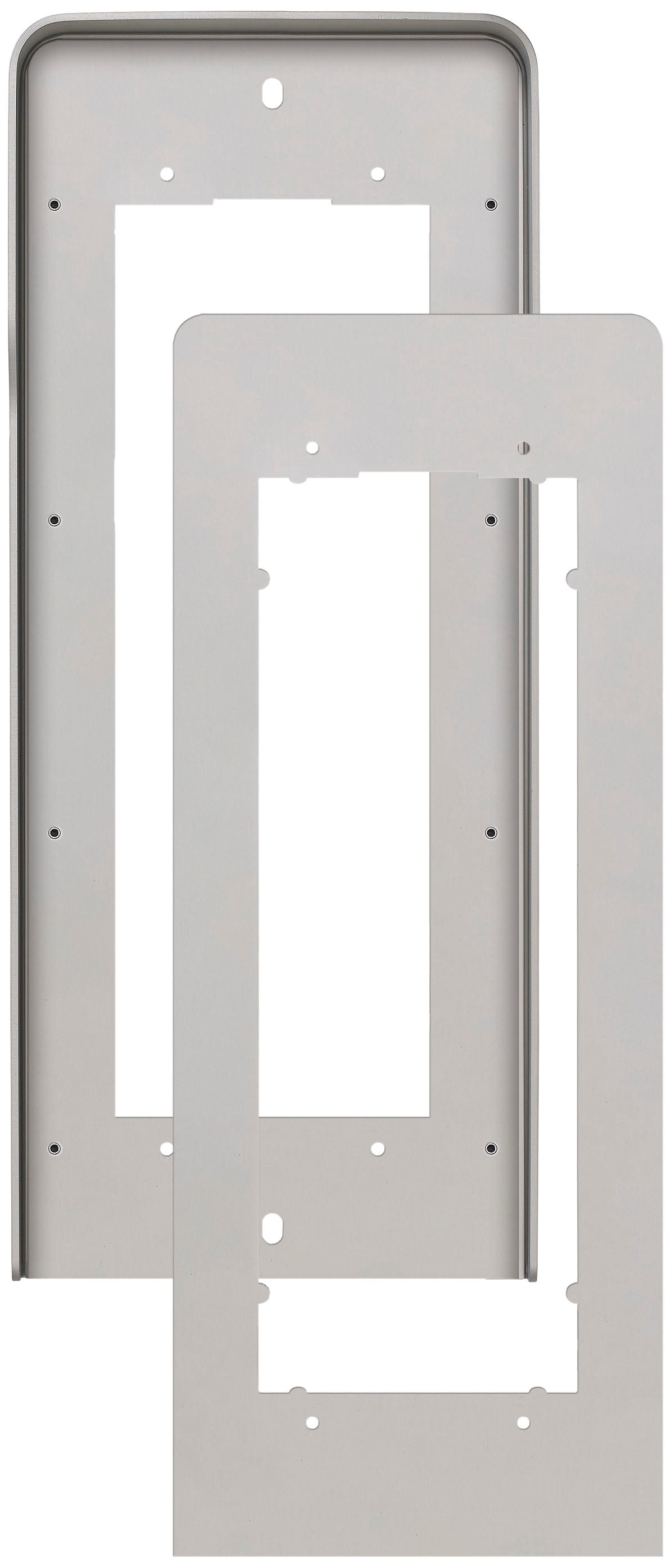 VIMAR - Adattatore Universale Grigio Anod - Cornice Parapioggia per Targa Pixel 2 Moduli su Altre Scatole da Incasso 41136.04