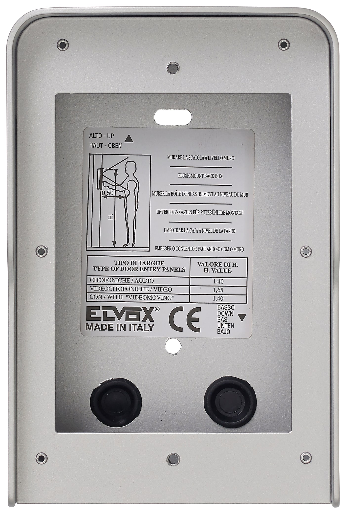 VIMAR - SCATOLA PARETE 1M PIXEL GRIGIO ANODIZZ.