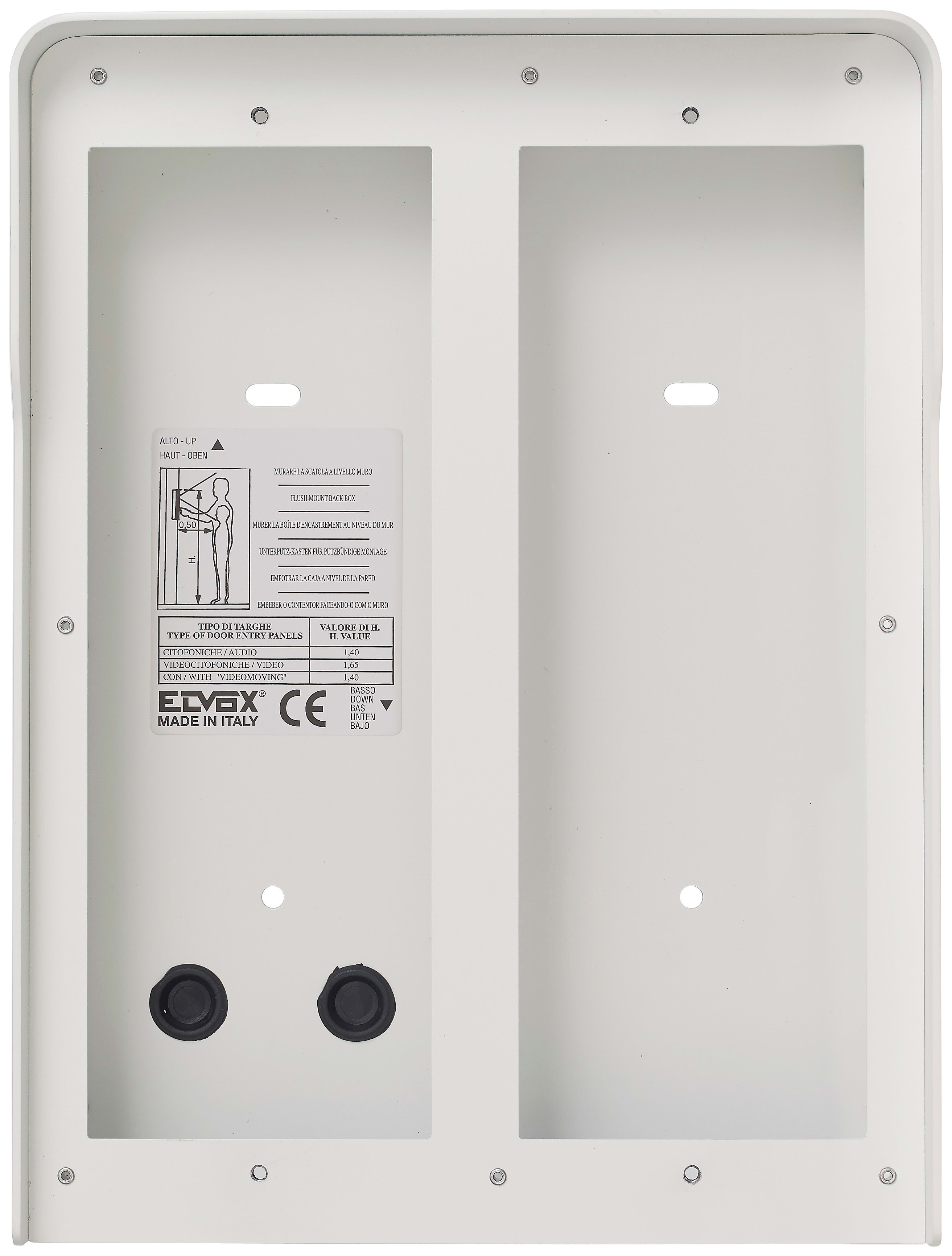 VIMAR - SCATOLA PARETE 4M(2X2) PIXEL BIANCO 41154.03