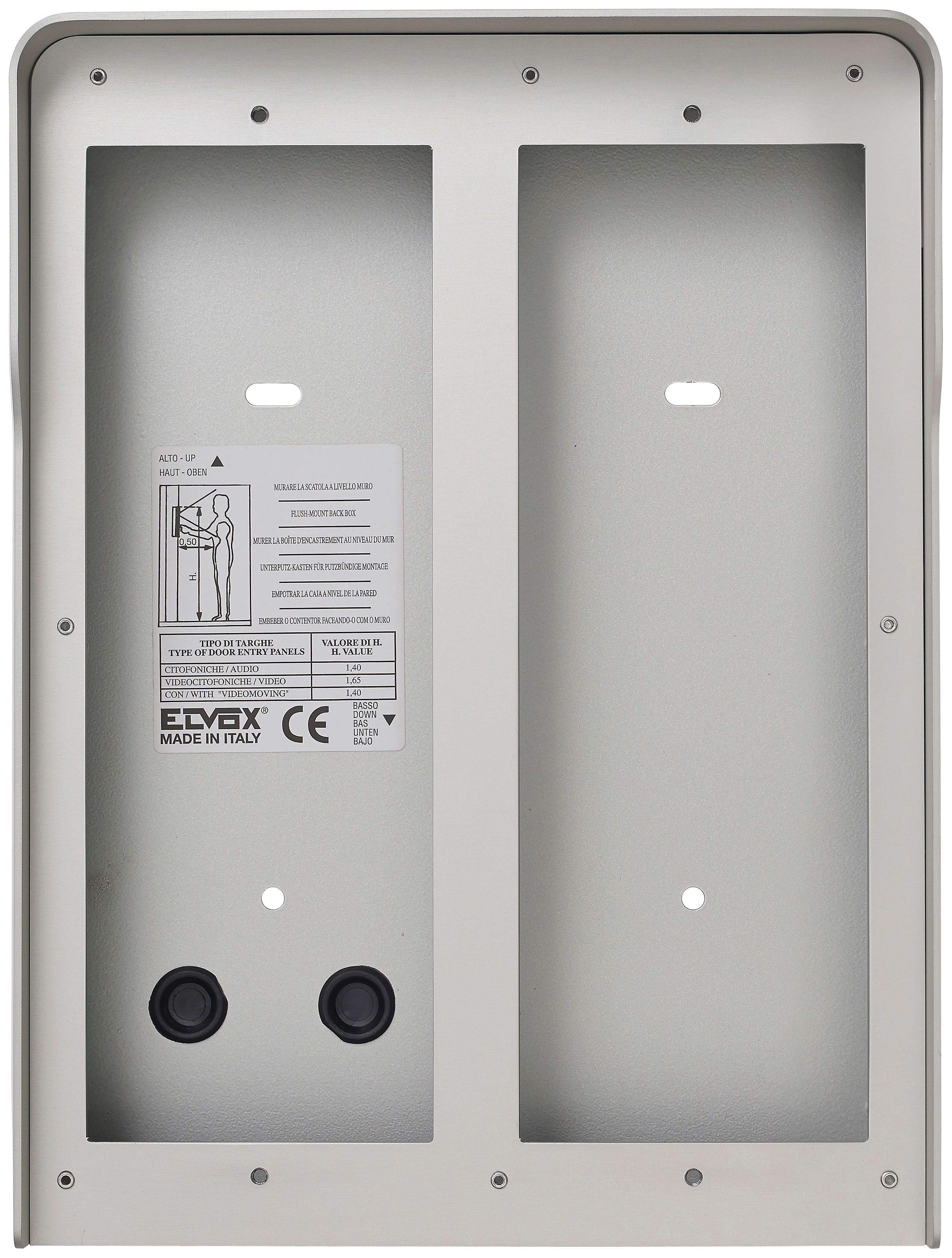 VIMAR - SCATOLA PARETE 4M(2X2) PIXEL GRIGIO ANOD 41154.04