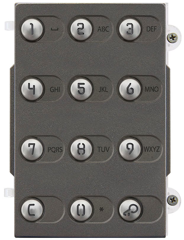 VIMAR - Modulo frontale tastiera IK09 IP54 Heavy, Pixel Heavy, per unità elettronica 41019 o 41020, grigio sablé, protezione impatti meccanici.