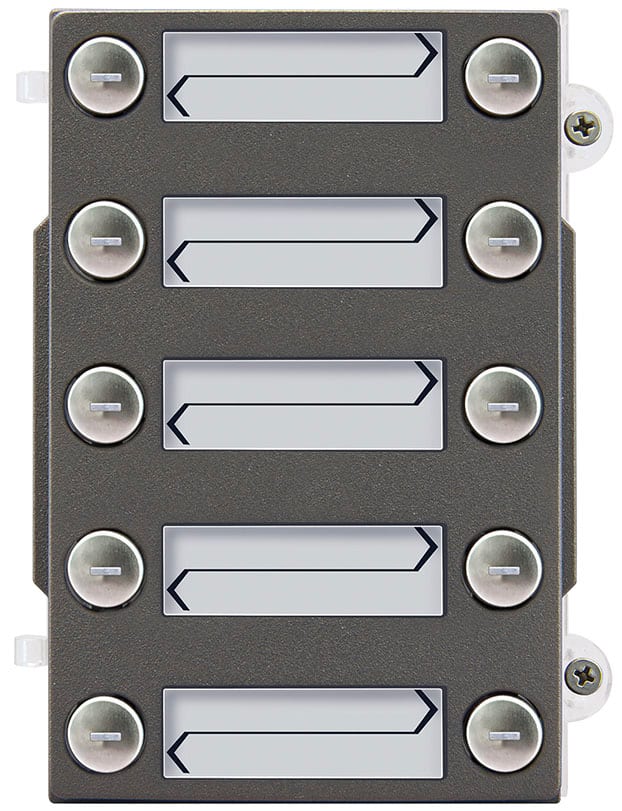 VIMAR - Modulo Frontale 10 Pulsanti Doppia Fila Pixel Heavy Grigio Sablé 41010 Impatti Meccanici Esterni Ik10 Protezione Ip54