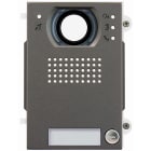 VIMAR - Modulo Frontale Audio/Video con Pulsante Teleloop per Protesi Acustiche, Pixel Heavy, Grigio Sablé - Protezione Impatti Esterni IK10, IP54