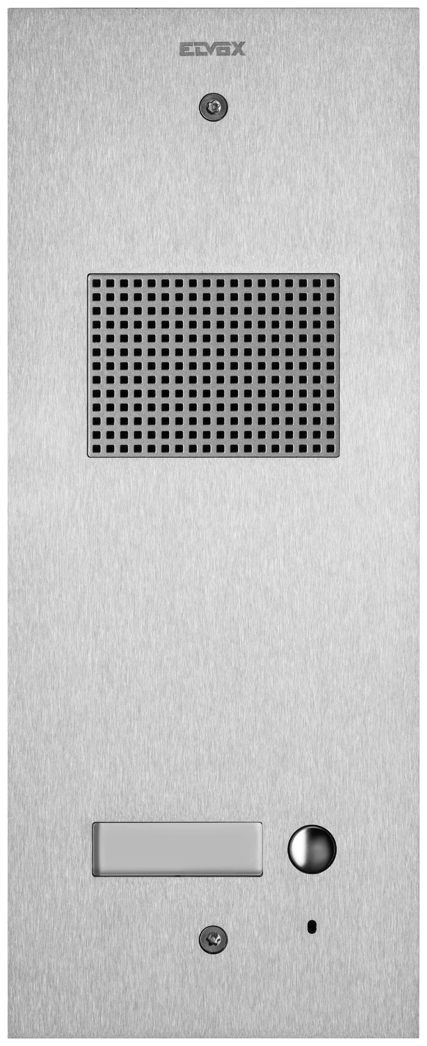 VIMAR - PLACCA STEELY 2F+ AUDIO 1 PULS. ACCIAIO 41501