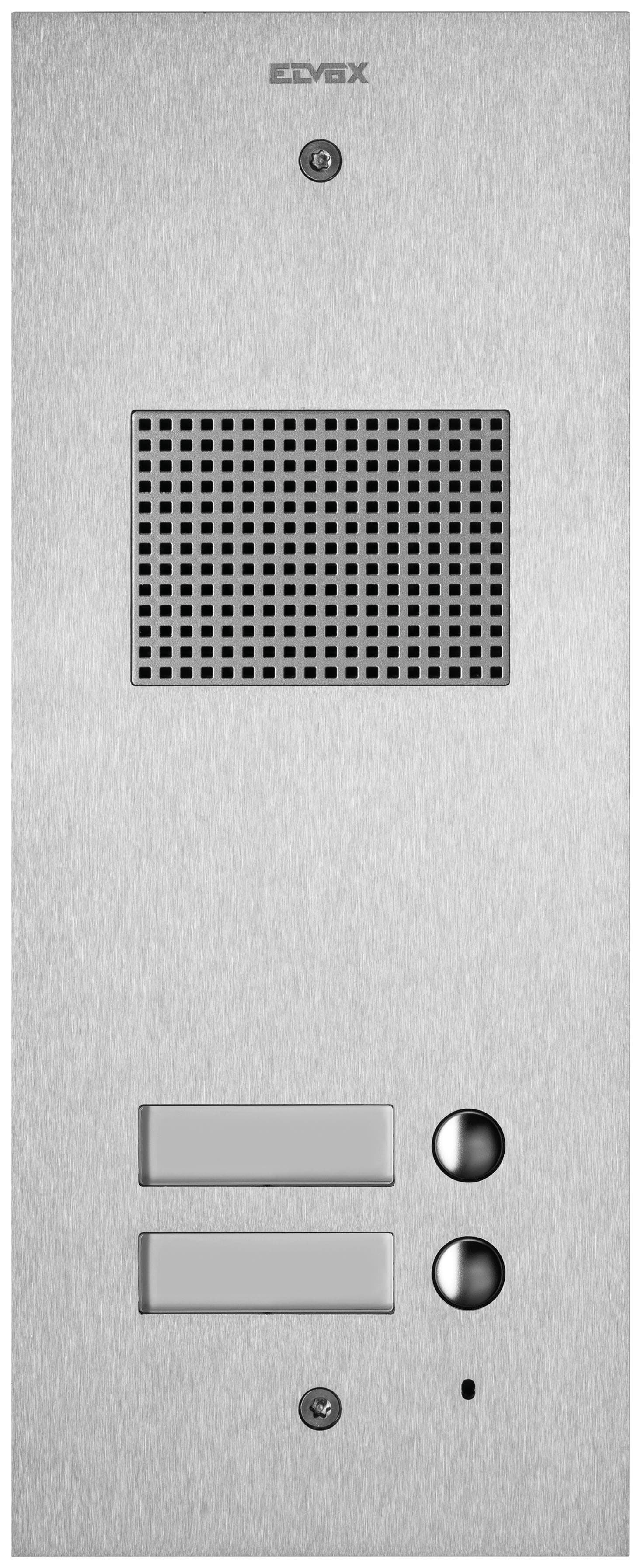 VIMAR - PLACCA STEELY 2F+ AUDIO 2 PULS. ACCIAIO 41502