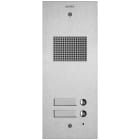 VIMAR - PLACCA STEELY 2F+ AUDIO 2 PULS. ACCIAIO 41502