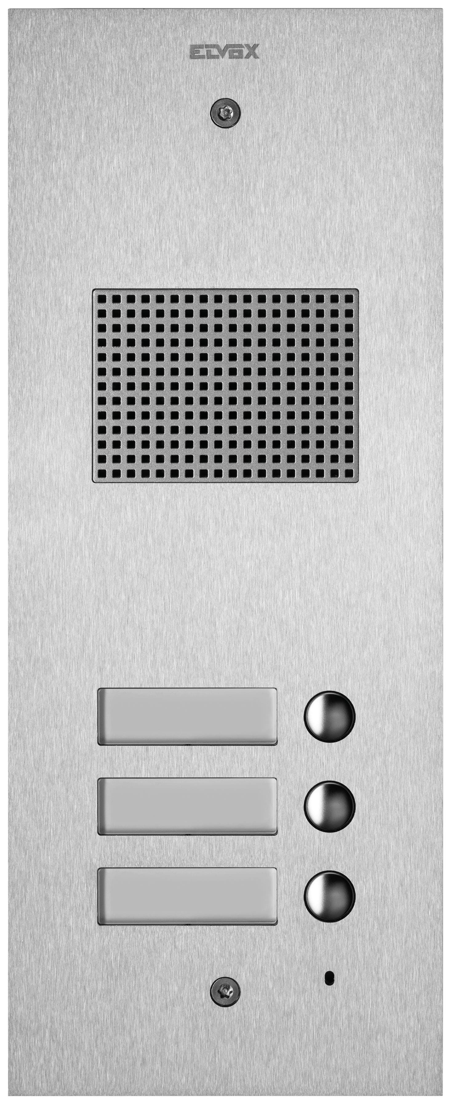 VIMAR - PLACCA STEELY 2F+ AUDIO 3 PULS. ACCIAIO 41503