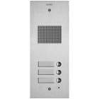 VIMAR - PLACCA STEELY 2F+ AUDIO 3 PULS. ACCIAIO