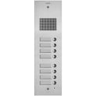 VIMAR - PLACCA STEELY 2F+ AUDIO 8 PULS. ACCIAIO 41508