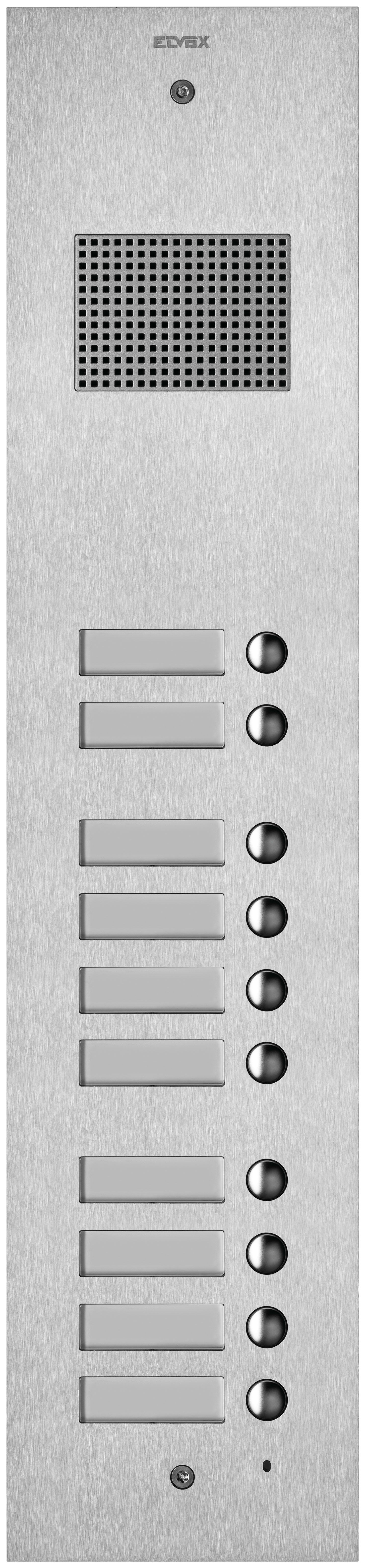 VIMAR - PLACCA STEELY 2F+ AUDIO 10 PULS. ACCIAIO