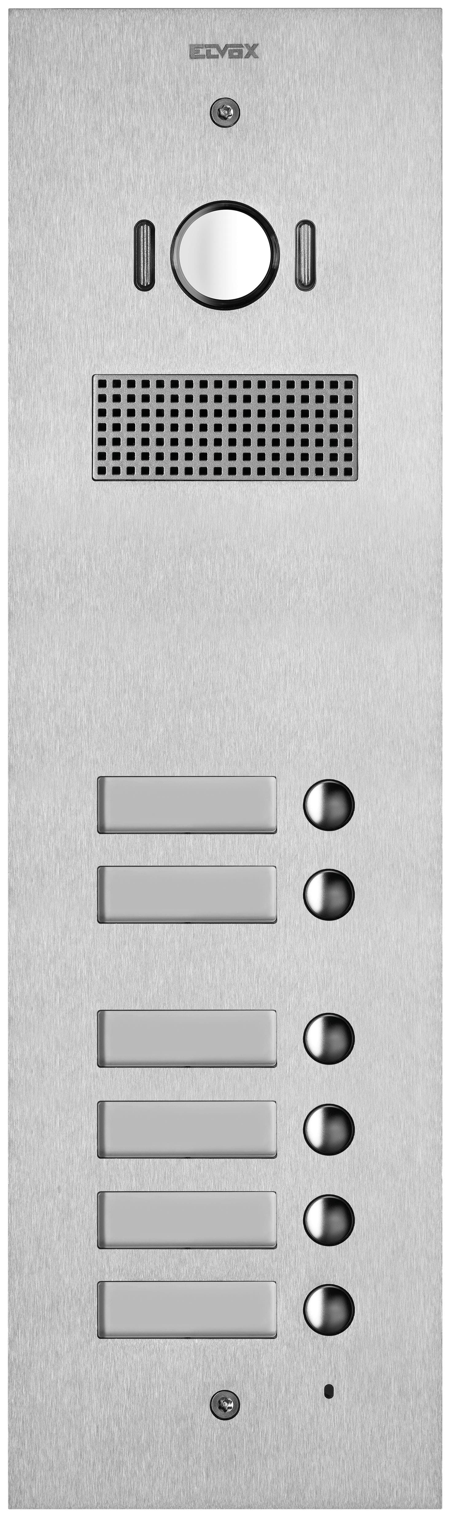 VIMAR - Placca Steely 2F+ A/V 6 Pulsanti Acciaio Inox Audio Video 3 Moduli