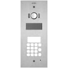 VIMAR - Placca Steely 2F+ A/V Tastiera Acciaio - Moduli Unità Elettroniche Alfanumeriche Due Fili Plus, Acciaio Inox