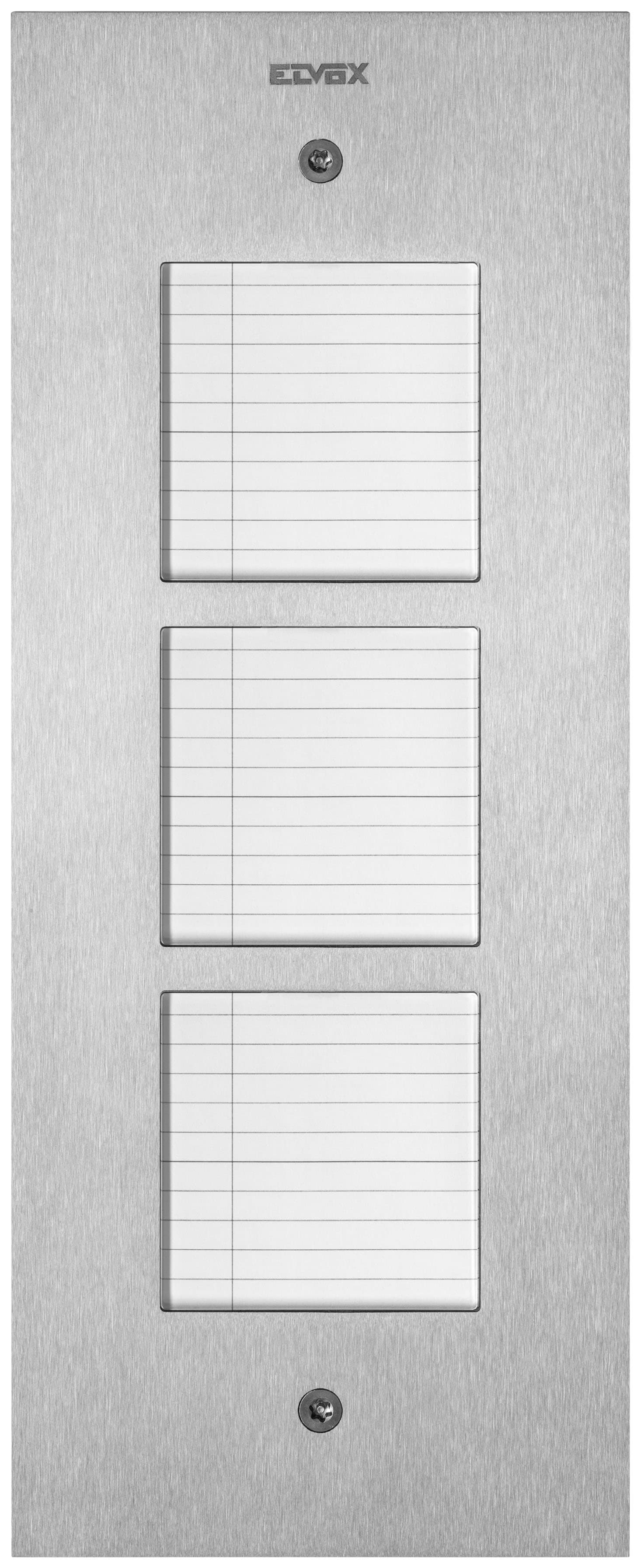 VIMAR - PLACCA STEELY 2F+ PORTANOMI ACCIAIO 41542