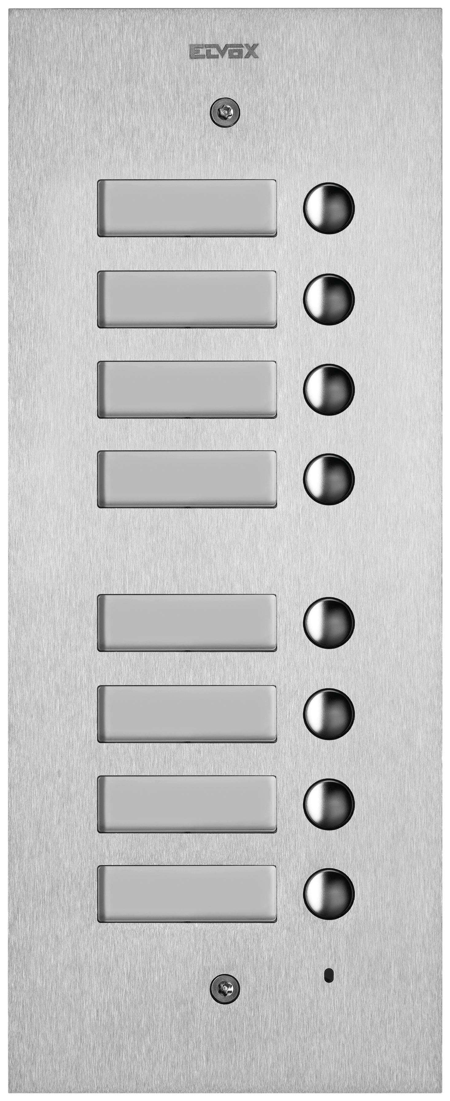 VIMAR - PLACCA STEELY 2F+ 8 PULS. SUPPL. ACCIAIO 41543