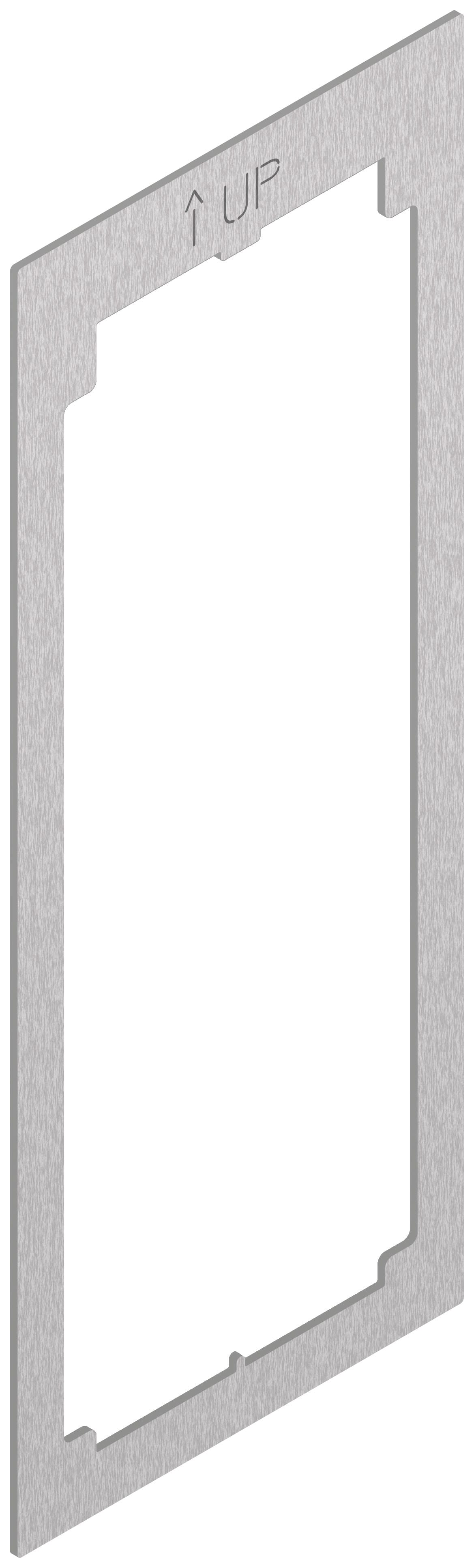 VIMAR - ADATTATORE PER PLACCA FLAT 2M ACCIAIO 41582