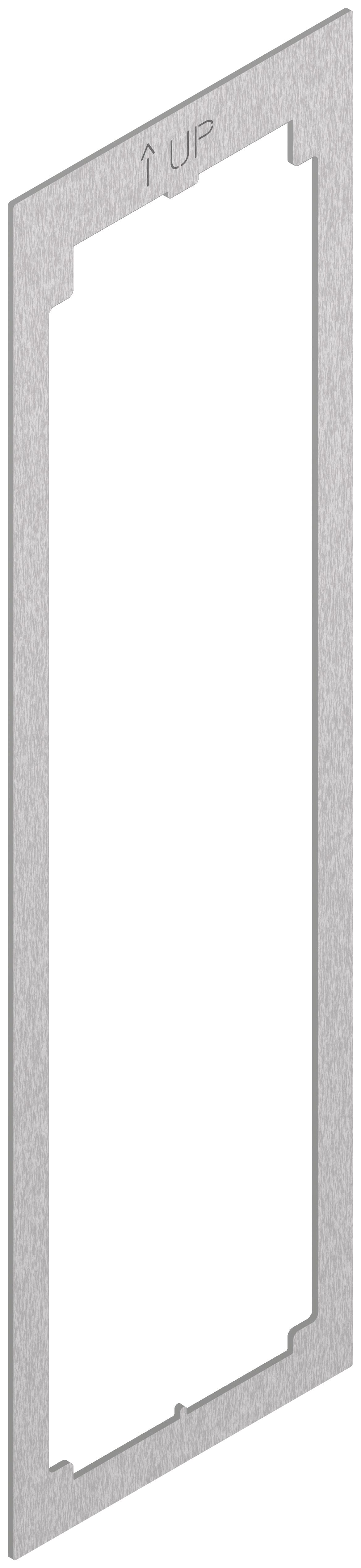 VIMAR - ADATTATORE PER PLACCA FLAT 3M ACCIAIO