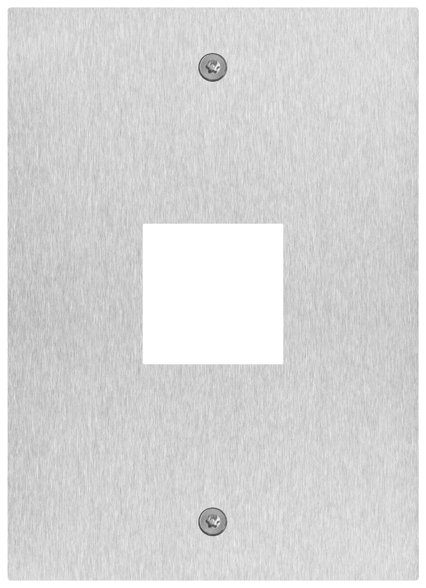 VIMAR - PLACCA STEELY FORO LETTORE 4X4 ACCIAIO