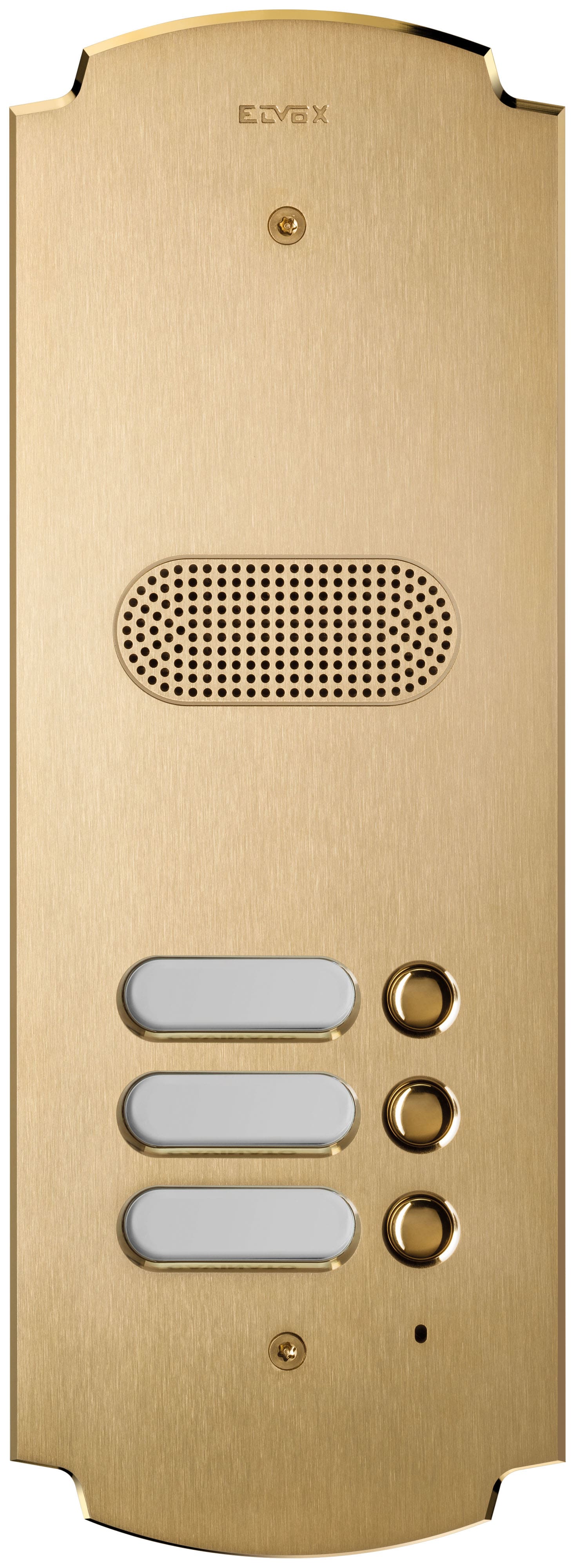 VIMAR - Placca Patavium Ottone Satinato 2 Moduli con 3 Pulsanti e Audio