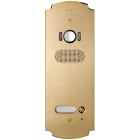 VIMAR - Placca Patavium 2F+ A/V 1 Pulsante Ottone - Audio Video 2 Moduli Con Pulsante Satinato 41621