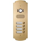 VIMAR - Placca Audio Video 2 Moduli con 4 Pulsanti Ottone Satinato Patavium 41624